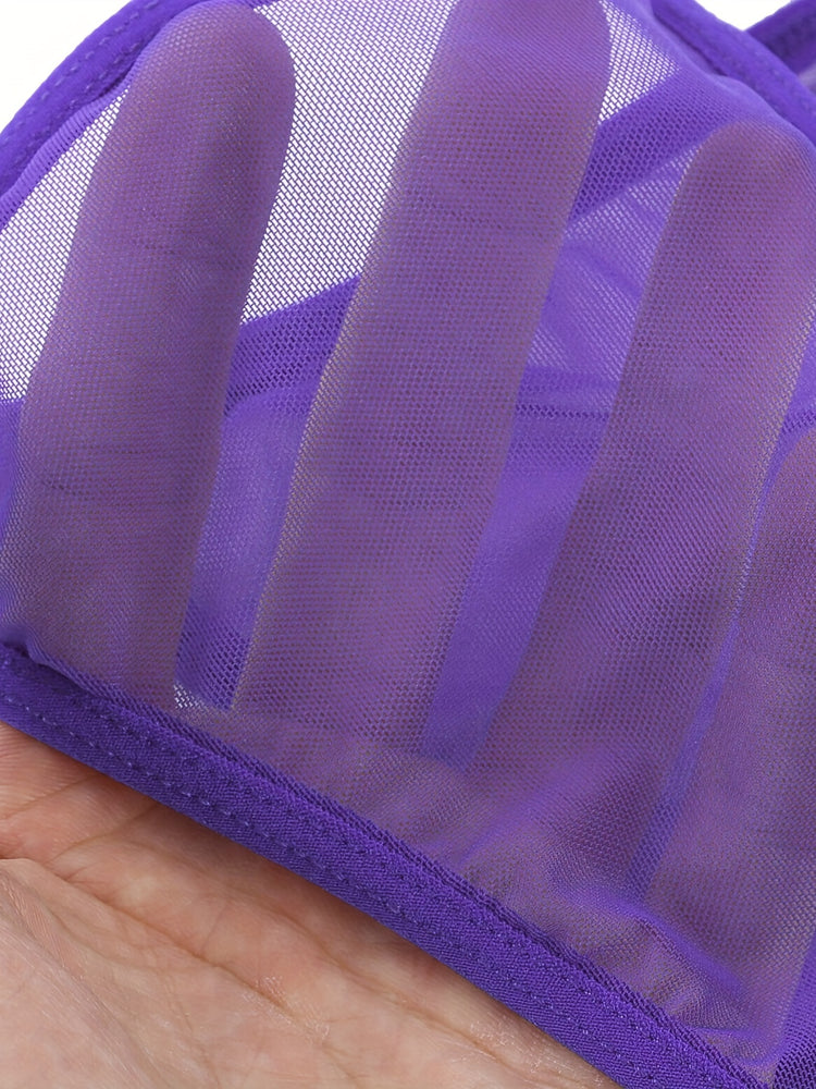 Sultry Mesh Teddy Bodysuit - Plunging Backless, Seductive, Comfortable, Breathable, and Stretchy Women&