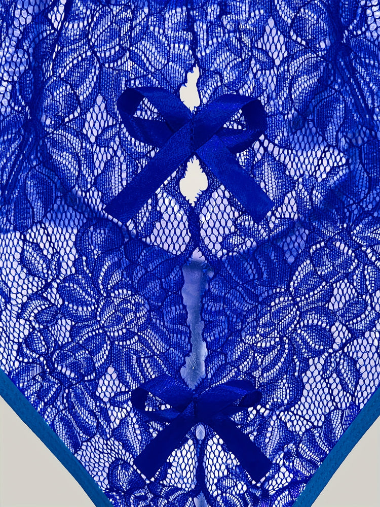 Sexy Floral Lace Sleeveless Teddy Bodysuit - Deep V Backless, Seductive Lingerie, Soft Comfortable Fabric, Perfect for Romantic Nights, Honeymoon, Anniversary, and Bachelorette Party - Womens Underwear for Confidence Boost - Lena & Miles Exquisite Boutique LLC.