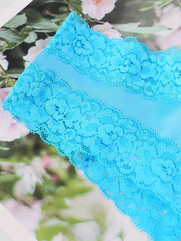 Adorable Heart Print Hipster Panties with Festive Lace Trim - Low Waist, Soft & Comfortable Intimates for Women - Perfect Kings Day Lingerie - Lena & Miles Exquisite Boutique LLC.