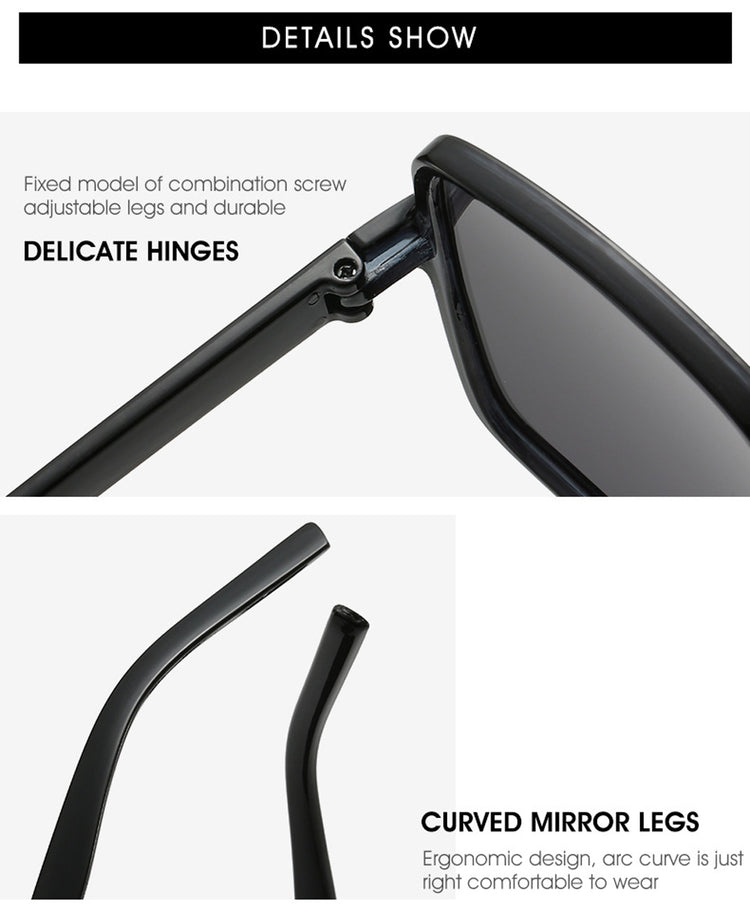 Black Square Oversized Sunglasses Women Big - Lena & Miles Exquisite Boutique LLC.