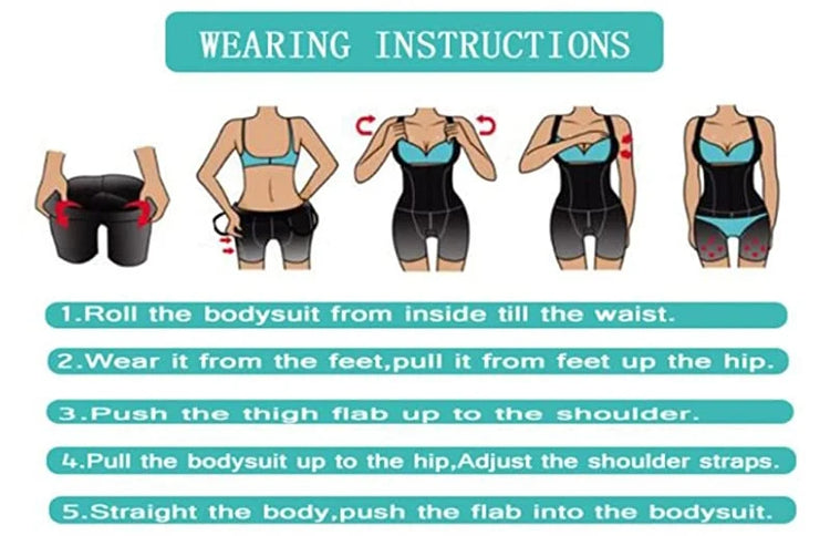 Bodysuits Shapewear Fajas Colombian Girdle Full Body Shaper Sexy Butt Lifter Slimming Sheath Tummy Control Panties Waist Trainer - Lena & Miles Exquisite Boutique LLC.