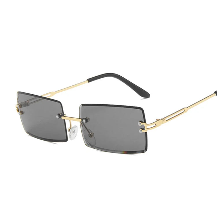 Rimless Square Sunglasses Man Brand Designer - Lena & Miles Exquisite Boutique LLC.