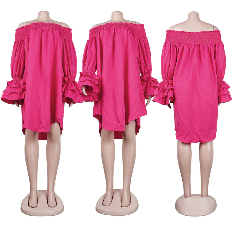 CM.YAYA Chic Women Cascading Ruffles Petal - Lena & Miles Exquisite Boutique LLC.