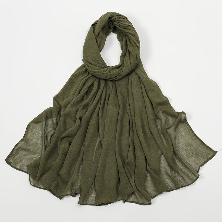 Shawls Solid Headscarf Wraps Big Size Plain Islam - Lena & Miles Exquisite Boutique LLC.