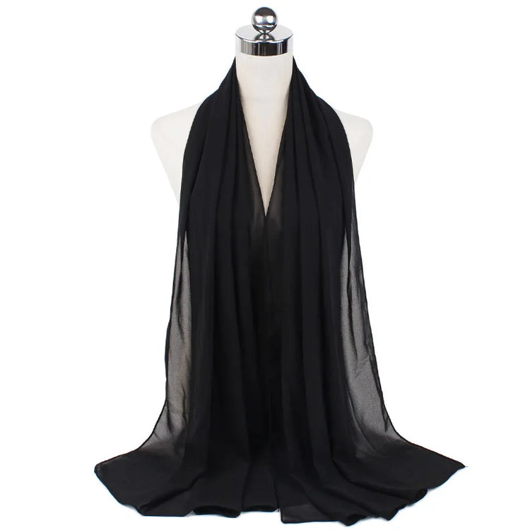 Women Muslim Chiffon Hijab Shawls Scarf - Lena & Miles Exquisite Boutique LLC.