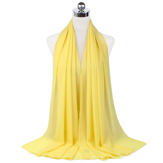Women Muslim Chiffon Hijab Shawls Scarf - Lena & Miles Exquisite Boutique LLC.