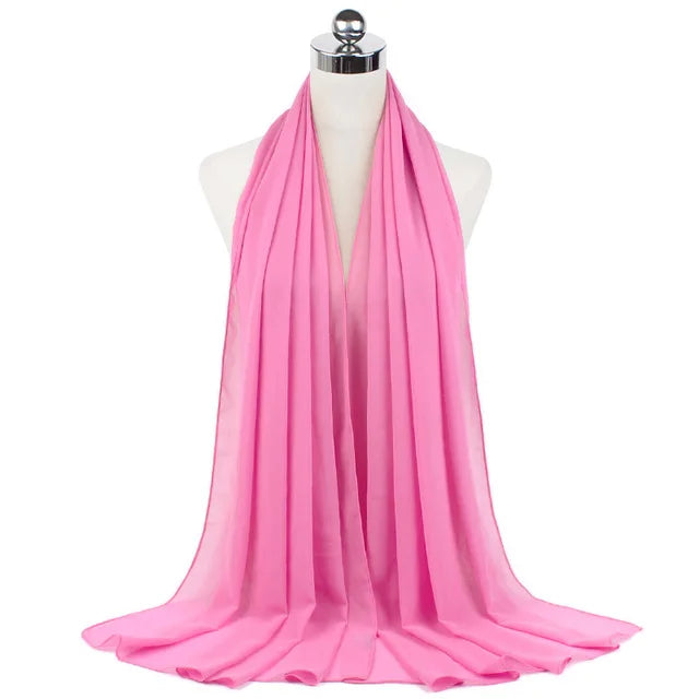 Women Muslim Chiffon Hijab Shawls Scarf - Lena & Miles Exquisite Boutique LLC.