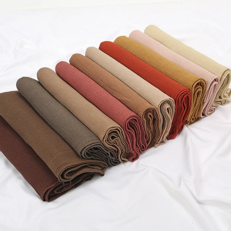 Shawls Solid Headscarf Wraps Big Size Plain Islam - Lena & Miles Exquisite Boutique LLC.