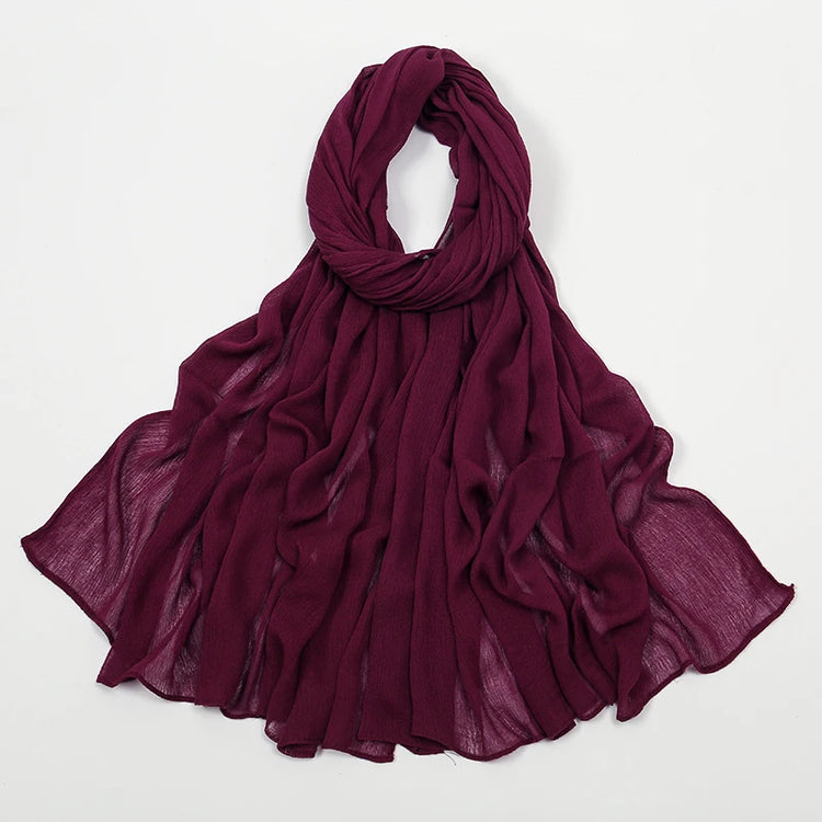 Shawls Solid Headscarf Wraps Big Size Plain Islam - Lena & Miles Exquisite Boutique LLC.