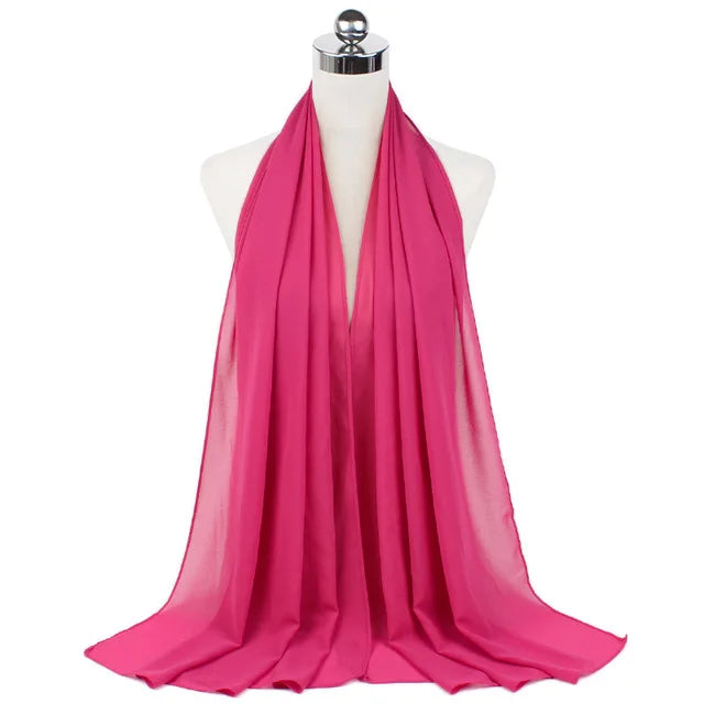 Women Muslim Chiffon Hijab Shawls Scarf - Lena & Miles Exquisite Boutique LLC.