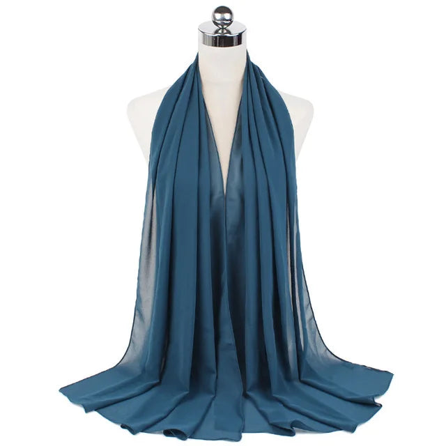 Women Muslim Chiffon Hijab Shawls Scarf - Lena & Miles Exquisite Boutique LLC.