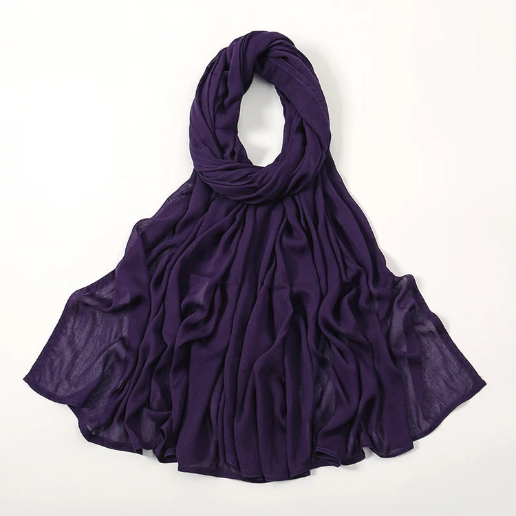 Muslim Modal Hijab Rayon Cotton Shawls - Lena & Miles Exquisite Boutique LLC.