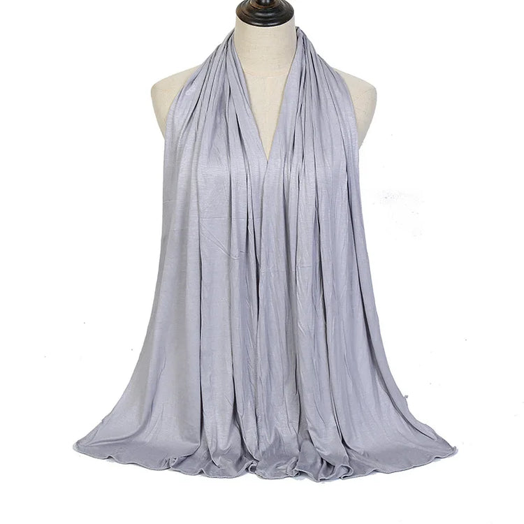 Modal Cotton Jersey Hijab Scarf Long Muslim - Lena & Miles Exquisite Boutique LLC.