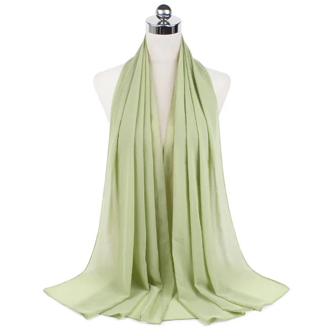 Women Muslim Chiffon Hijab Shawls Scarf - Lena & Miles Exquisite Boutique LLC.