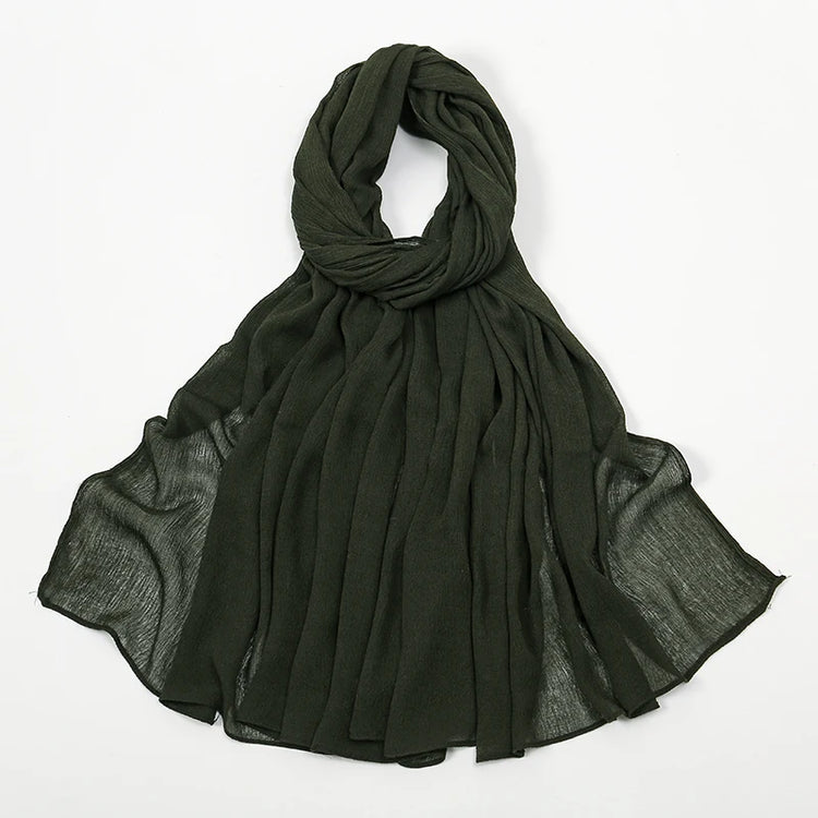 Shawls Solid Headscarf Wraps Big Size Plain Islam - Lena & Miles Exquisite Boutique LLC.