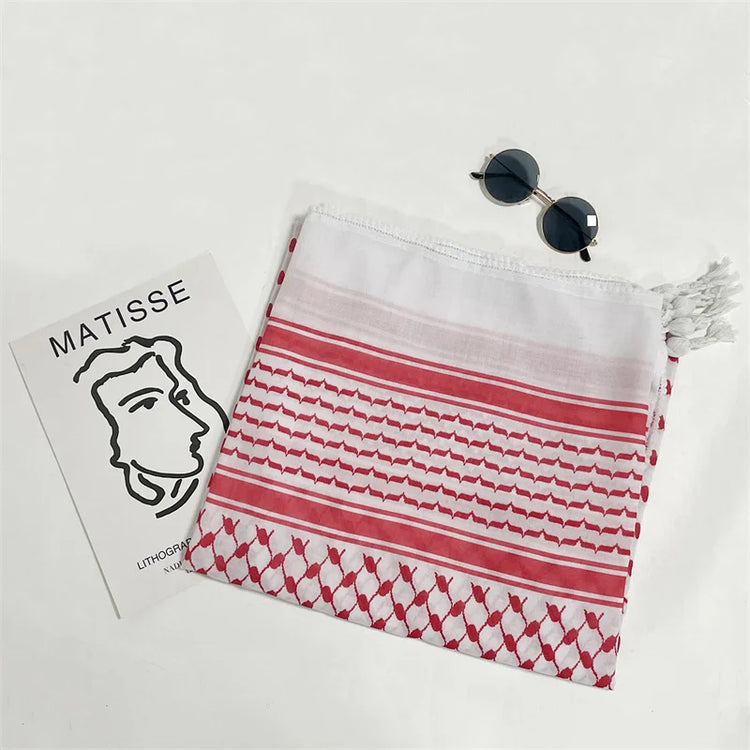 Fashion Printed Cotton Headscarf Middle East Dubai Türkiye Headband Muslim Women Hijab Islam Scarf Female Long Turban - Lena & Miles Exquisite Boutique LLC.