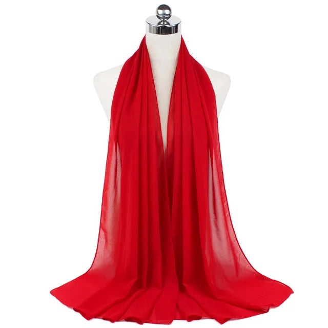 Women Muslim Chiffon Hijab Shawls Scarf - Lena & Miles Exquisite Boutique LLC.