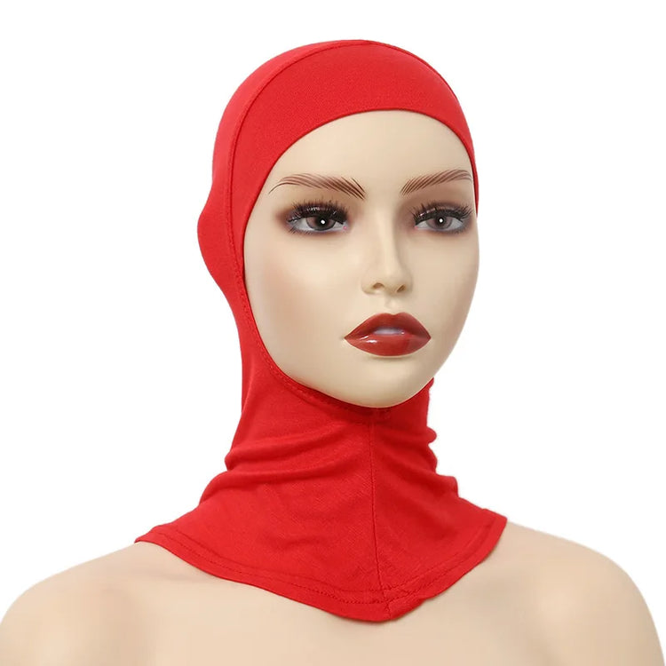 Turban Caps for Women Muslim Underscarf Modal Hijab Inner Caps Stretchy Full Cover Shawl Cap Full Neck Coverage - Lena & Miles Exquisite Boutique LLC.