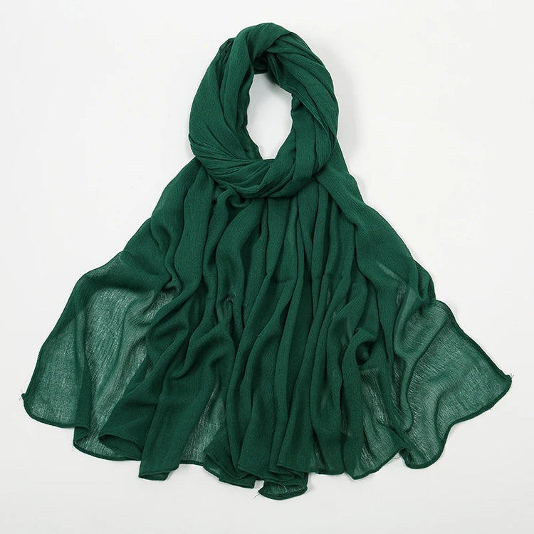 New Crinkle Rayon Hijab For Women Muslim Scarf - Lena & Miles Exquisite Boutique LLC.