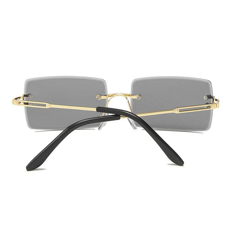 Rimless Square Sunglasses Man Brand Designer - Lena & Miles Exquisite Boutique LLC.