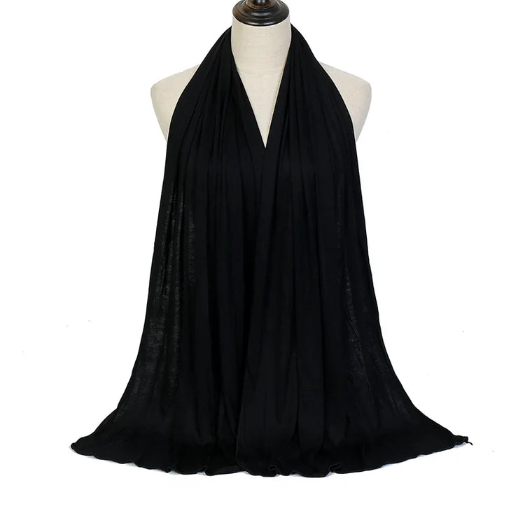 Modal Cotton Jersey Hijab Scarf Long Muslim - Lena & Miles Exquisite Boutique LLC.