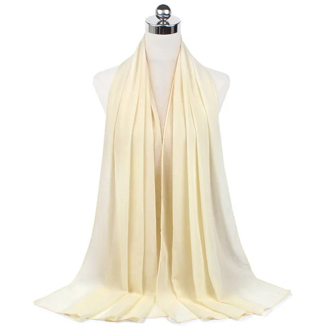 Women Muslim Chiffon Hijab Shawls Scarf - Lena & Miles Exquisite Boutique LLC.