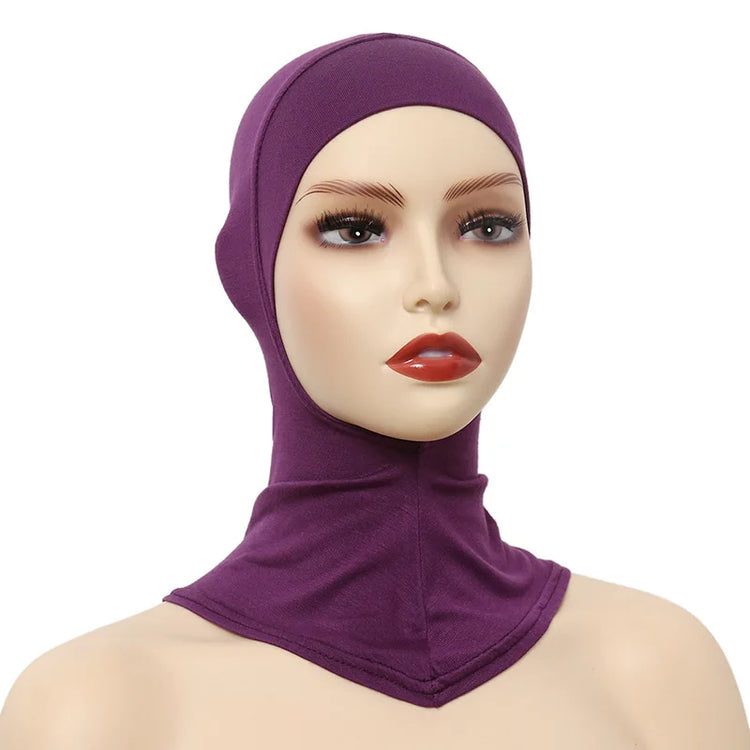 Turban Caps for Women Muslim Underscarf Modal Hijab Inner Caps Stretchy Full Cover Shawl Cap Full Neck Coverage - Lena & Miles Exquisite Boutique LLC.