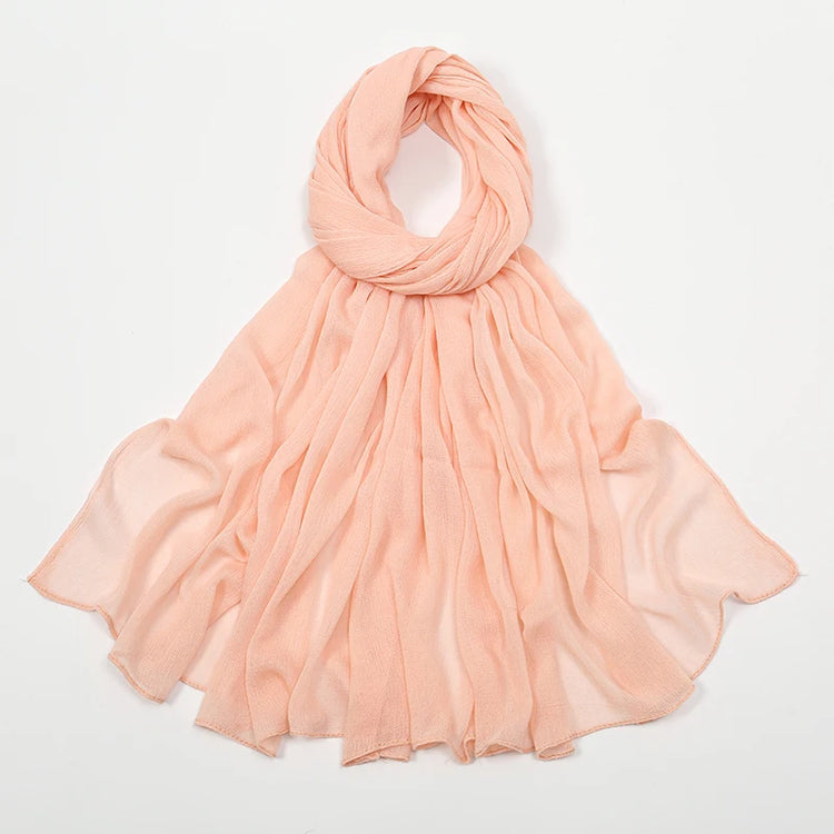 Shawls Solid Headscarf Wraps Big Size Plain Islam - Lena & Miles Exquisite Boutique LLC.
