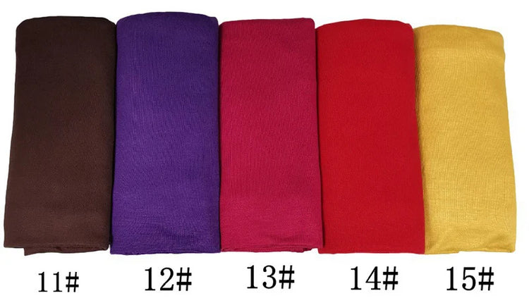 Modal Cotton Jersey Hijab Scarf Long Muslim - Lena & Miles Exquisite Boutique LLC.