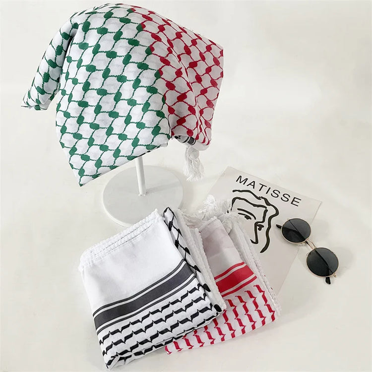Fashion Printed Cotton Headscarf Middle East Dubai Türkiye Headband Muslim Women Hijab Islam Scarf Female Long Turban - Lena & Miles Exquisite Boutique LLC.