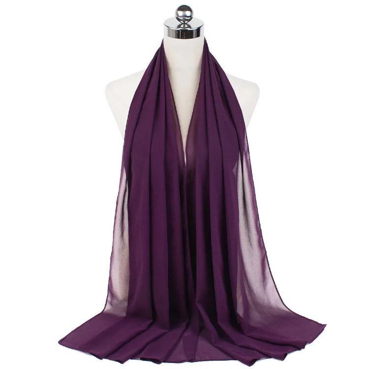 Women Muslim Chiffon Hijab Shawls Scarf - Lena & Miles Exquisite Boutique LLC.