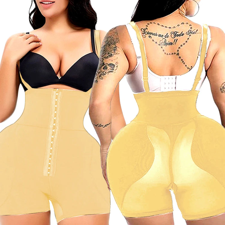AfruliA Bodysuit Shapewear Padded Hip Enhancer Bra Cushion Butt Lifter Sexy Back Body Shaper Jumpsuits Fajas Colombianas Girdles - Lena & Miles Exquisite Boutique LLC.