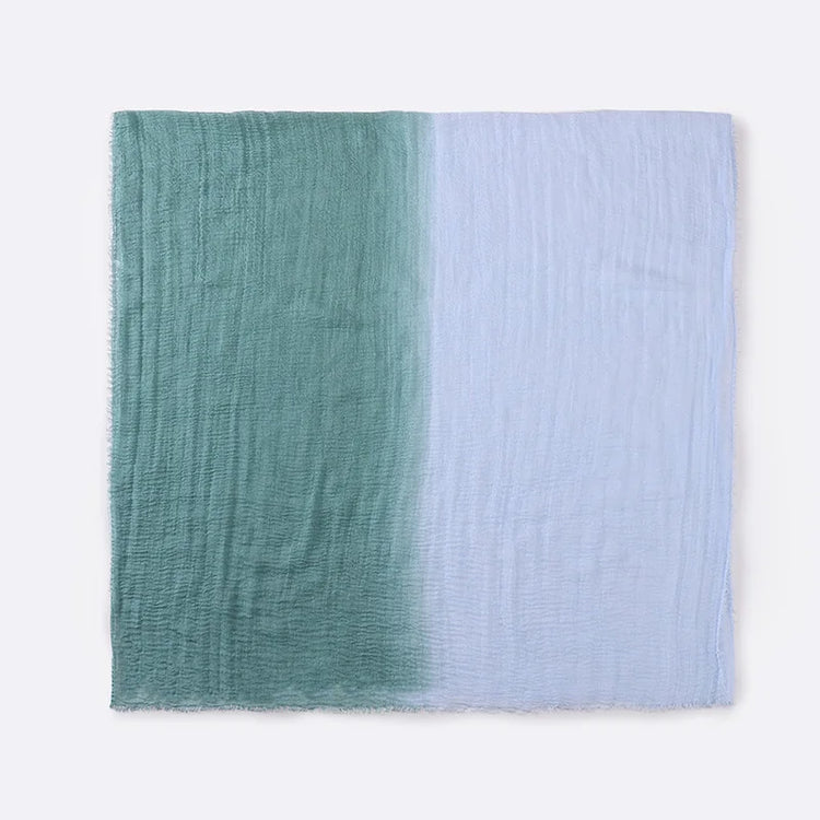 Two Color Crinkle Gradient Color Hijab Tie - Lena & Miles Exquisite Boutique LLC.