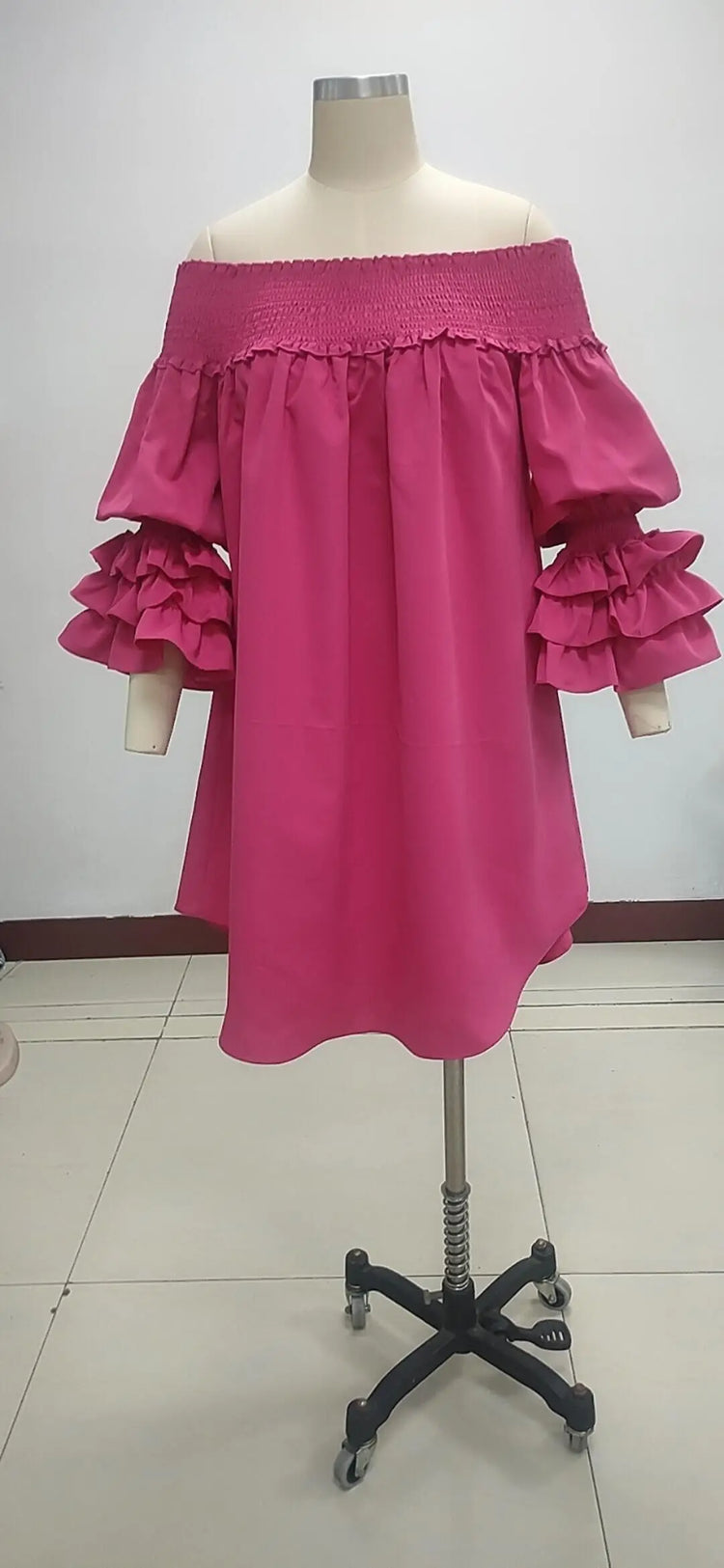 CM.YAYA Chic Women Cascading Ruffles Petal - Lena & Miles Exquisite Boutique LLC.