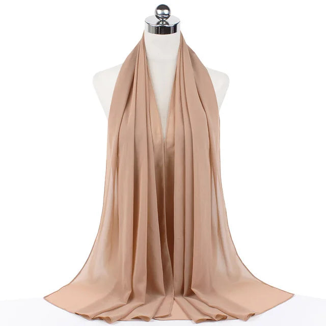 Women Muslim Chiffon Hijab Shawls Scarf - Lena & Miles Exquisite Boutique LLC.