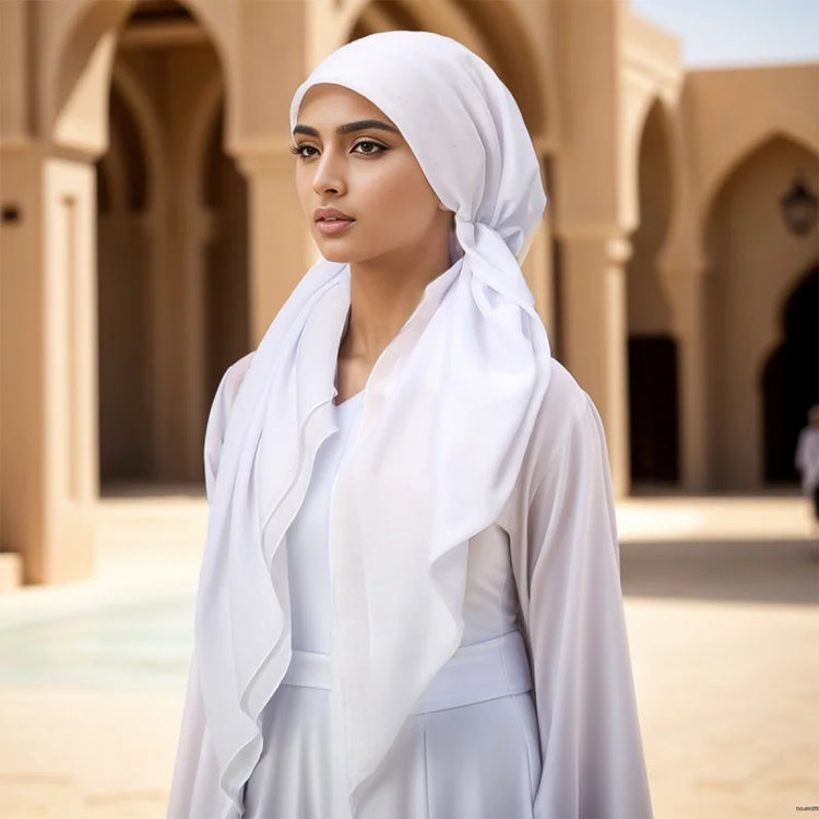 Wholesale Cotton Instant Muslim Hijab Inner Wrap Undercap Triangle Scarf Hijab Plain Islamic Turban Bonnet Soft Headband Hat - Lena & Miles Exquisite Boutique LLC.