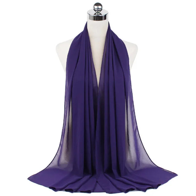 Women Muslim Chiffon Hijab Shawls Scarf - Lena & Miles Exquisite Boutique LLC.