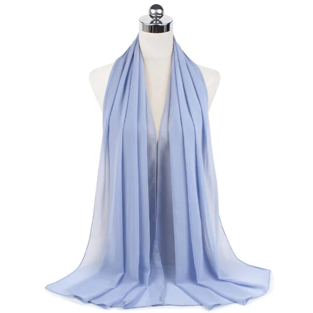 Women Muslim Chiffon Hijab Shawls Scarf - Lena & Miles Exquisite Boutique LLC.