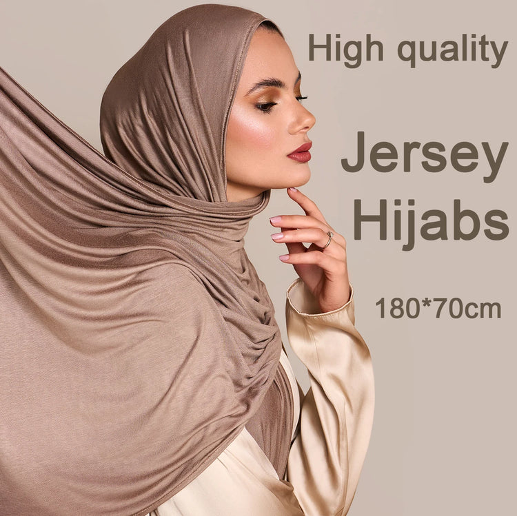 2023 New Modal Cotton Jersey Hijab Scarf Long - Lena & Miles Exquisite Boutique LLC.