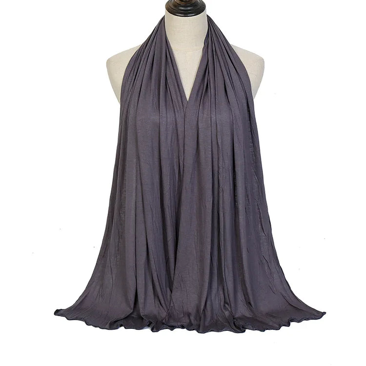 Modal Cotton Jersey Hijab Scarf Long Muslim - Lena & Miles Exquisite Boutique LLC.