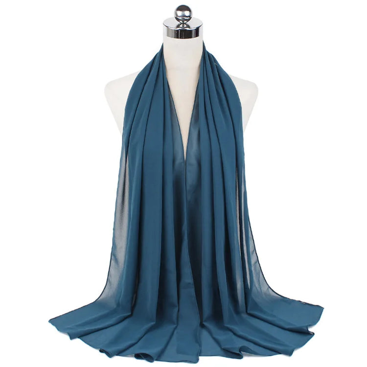 Women Muslim Chiffon Hijab Shawls Scarf - Lena & Miles Exquisite Boutique LLC.