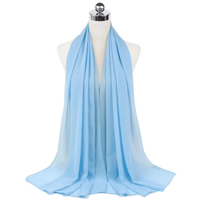 Women Muslim Chiffon Hijab Shawls Scarf - Lena & Miles Exquisite Boutique LLC.