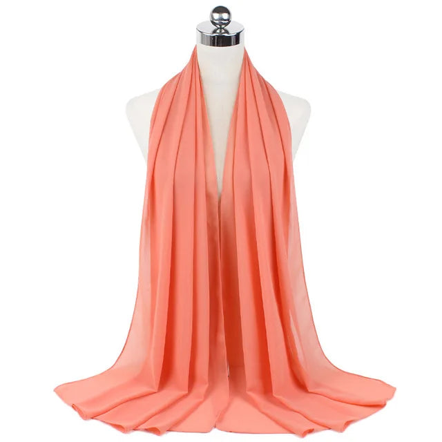 Women Muslim Chiffon Hijab Shawls Scarf - Lena & Miles Exquisite Boutique LLC.