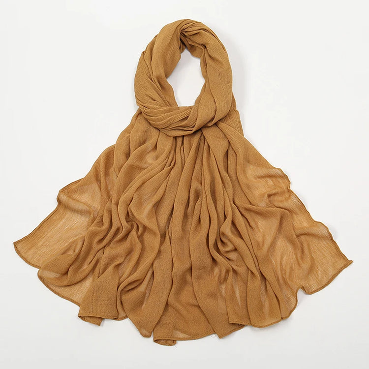 Shawls Solid Headscarf Wraps Big Size Plain Islam - Lena & Miles Exquisite Boutique LLC.