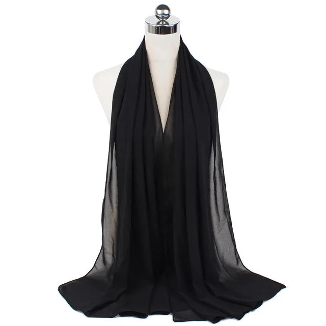 Women Muslim Chiffon Hijab Shawls Scarf - Lena & Miles Exquisite Boutique LLC.