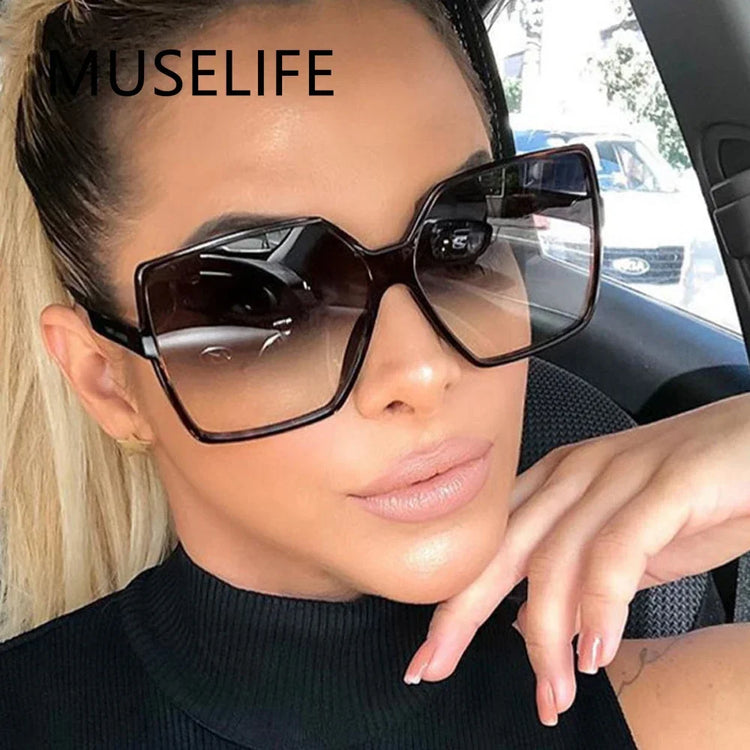 Black Square Oversized Sunglasses Women Big - Lena & Miles Exquisite Boutique LLC.