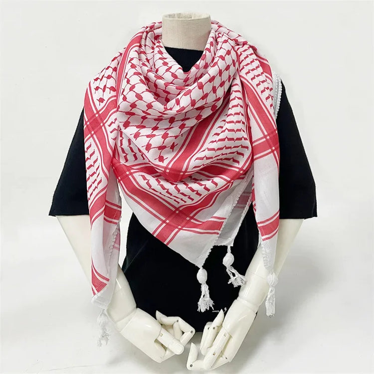 Arab Head Scarf Keffiyeh Middle Desert Shemagh Wrap Muslim Headwear Arabian Costume Scarf For Man - Lena & Miles Exquisite Boutique LLC.