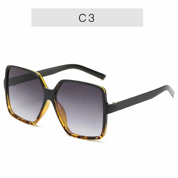 Black Square Oversized Sunglasses Women Big - Lena & Miles Exquisite Boutique LLC.