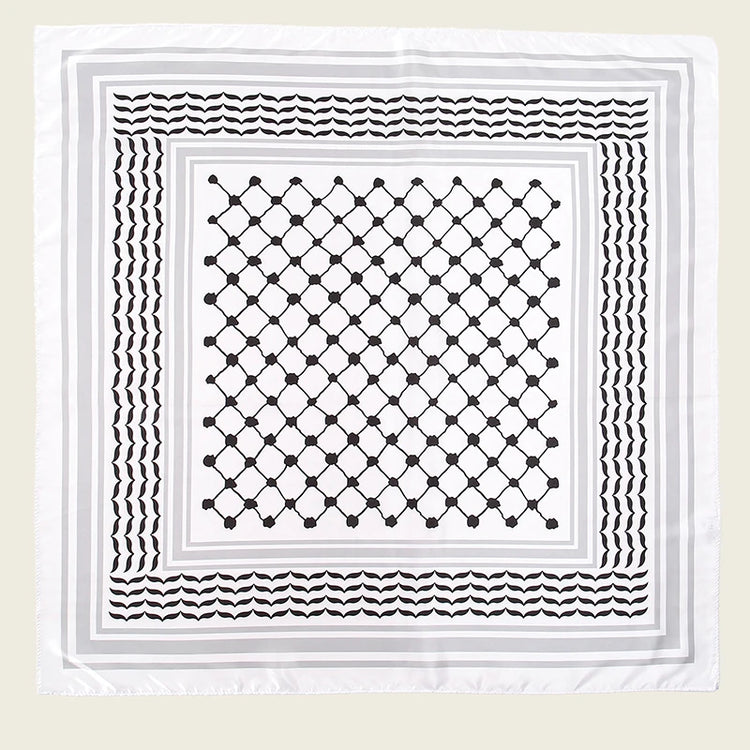 Newest Arabic Satin Silk Square Scarf Printed Muslim Women Hijab Headscarf Ladies Elegant Casual Headband Hair Scarf - Lena & Miles Exquisite Boutique LLC.