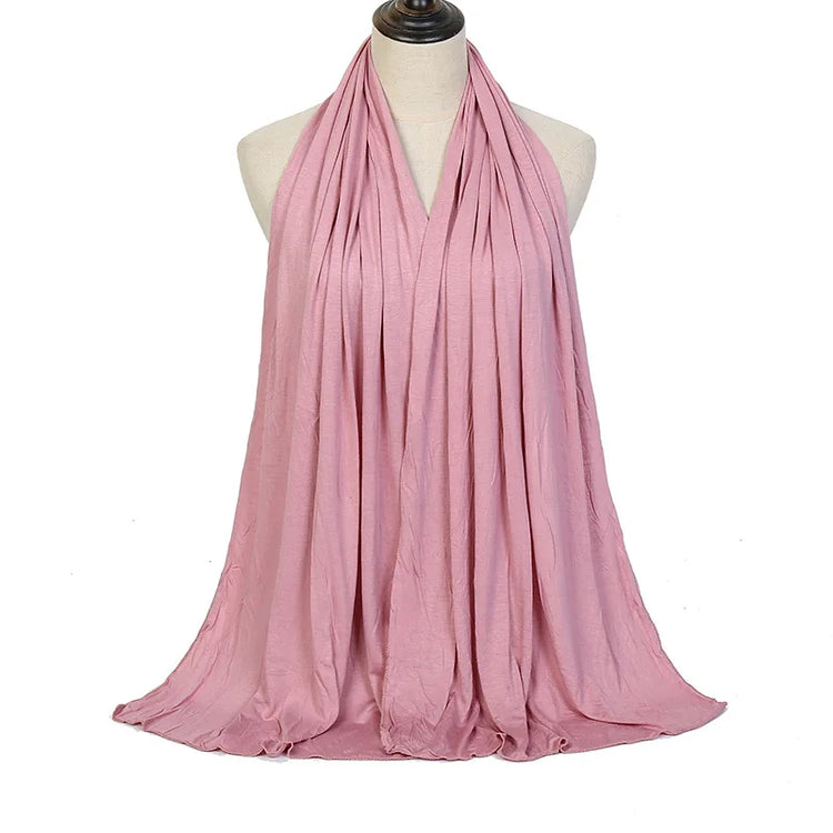 Modal Cotton Jersey Hijab Scarf Long Muslim - Lena & Miles Exquisite Boutique LLC.